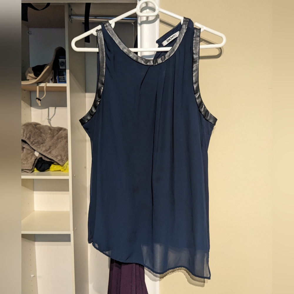 DKNY asymmetrical blouse